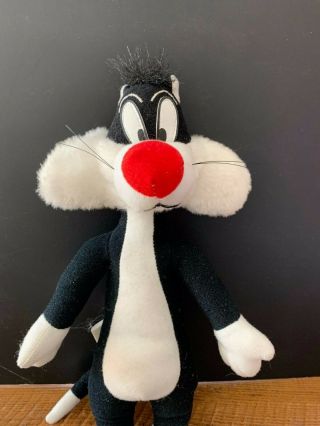 Vintage 1996 Warner Bros Looney Tunes Sylvester Cat Plush Toy 11 
