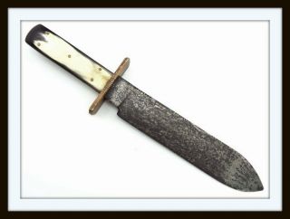 ANTIQUE VERY LARGE ENGLISH BOWIE KNIFE FOR AMERICAN CIVIL WAR JONATHAN CROOKES 2