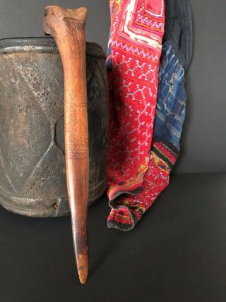 Old Papua Guinea Abelam Carved Dagger 4