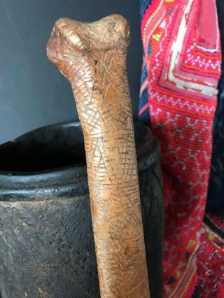 Old Papua Guinea Sepik River Abelam Carved Dagger.