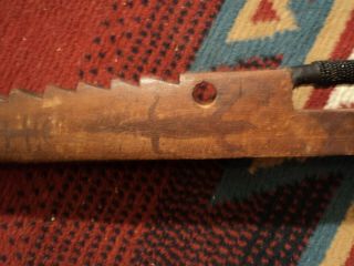Antique Native American War Club Sioux Plains Indian Double Knife Blade Weapon 4