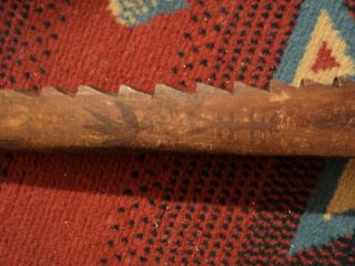 Antique Native American War Club Sioux Plains Indian Double Knife Blade Weapon 5