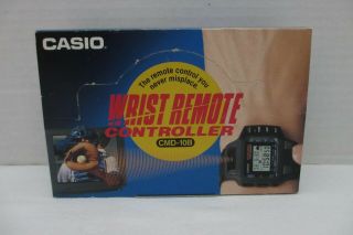 Rare Vintage Casio Cmd - 10b Remote Control Module Tv/vcr Wrist Watch -