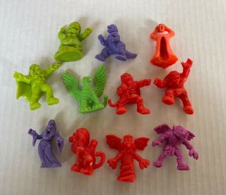 11 Vintage 1990s Monster In My Pocket Mattel Plastic Figurines Collectible Toys