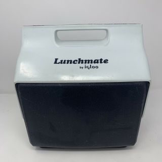 Vintage Igloo Lunchmate Cooler Gray White