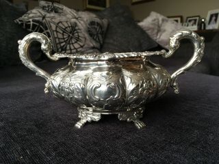 Stunning Georgian Irish Solid Silver Sugar Bowl Dublin 1829 Charles Marsh 458g