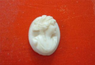 Antique Hand Carved Shell Cameo Loose Cab For Setting White Victorian Edwardian