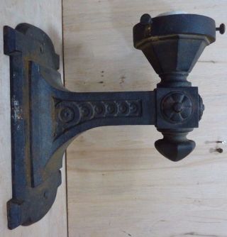 Antique Cast Iron Decorative Art Wall Sconce Light Old Architectural Hardware
