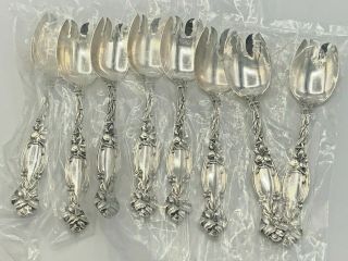 Frontenac By International Sterling Silver Set Of 8 Ice Cream Forks 5.  5 "