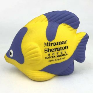 Vintage Miramar Sheraton Hotel Santa Monica Ca Fish Squeeze Toy Foam Stress Ball