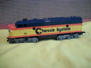 Vintage Tyco Ho Scale Chessie System 4015 Diesel Train Engine Locomotive - Excl