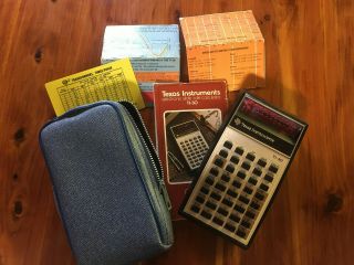 Vintage Texas Instruments Ti - 30 Scientific Calculator With Protective Case 1970s