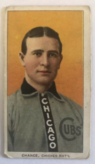 1909 - 11 T206: Frank Chance “chicago Cubs” Yellow Portrait Piedmont 350
