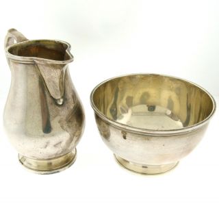 Vintage Tiffany & Co.  Makers Sterling Silver Creamer & Sugar Bowl Pattern 22938