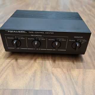 Vintage Realistic Stereo Tape Control Center - Model 42 - 2115 3 Decks