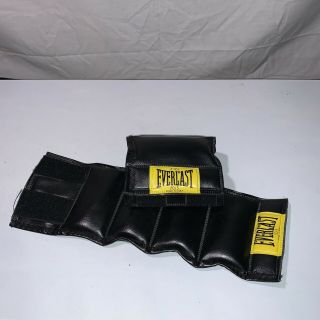 Set Of 2 Vintage Everlast 3 Lb.  Soft Ankle & Wrist Weight Black & Yellow