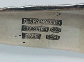 Tiffany & Co.  Italy Vintage Sterling Silver Ice Tongs 5