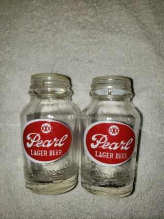 Vintage Pearl Lager Beer Xxx Salt Pepper Dixie Lone Star