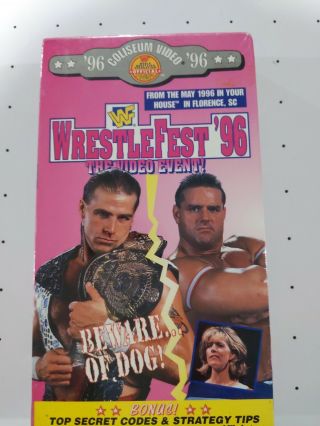 Wwf Wrestlefest 96 1996 Vhs Pro Wrestling Coliseum Video Tape Wcw Wwe Vintage