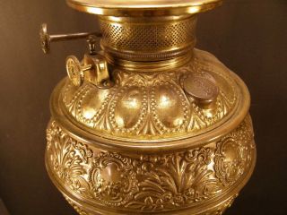 19 c Victorian SIGNED B&H Lamp Ball Shade GWTW Parlor Banquet Kerosene Oil Lamp 5