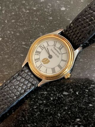 Tiffany & Co.  Ladies Portfolio Two - Tone Watch,  Crystal
