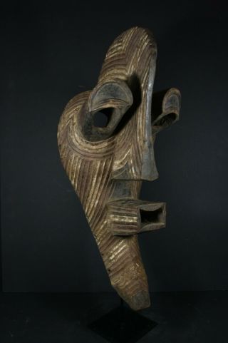 Large 22 " African Male Kifwebe Mask - Songye Tribe - D.  R Congo,  Tribal Art