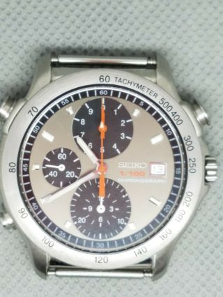 Rare Vintage Seiko Non Digital Watch Speedmaster 7t52 - 6a00 1/100 Demonstration