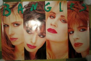 RARE THE BANGLES 1989 VINTAGE MUSIC POSTER 2