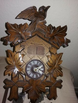 Vintage,  3 Weight,  Musical Cuckoo Clock,  Swiss Made,  R Lotscher.  Cond. 2