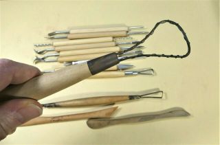 Clay Sculpting Tools - Pottery Ceramic Art Craft,  large & small,  vintage & 2