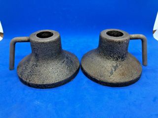 Vintage Large 3.  5lbs X2 Usa Standard 1.  03” Hole Barbell Collars Weight Plates