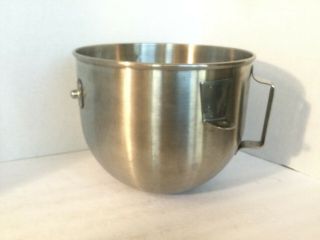 Vintage 5 - Quart Stainless Steel Bowl For Hobart Kitchenaid Commercial Mixer