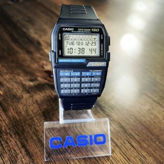 Near Vintage 1996 Casio Dbc - 150 Digital Data Bank Calculator Watch Mod 1477