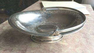 Large Antique Russian 84 Silver Footed Bowl With Handle C 1891