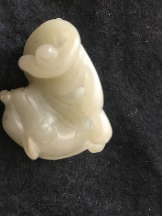 Antique Chinese Nephrite Jade Carved Lion Ming Dynasty和田籽料 32g 5