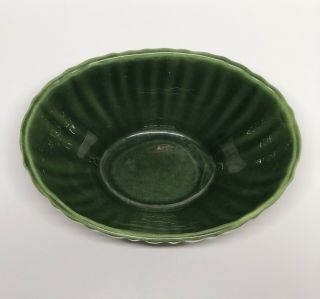 Green Mid - Century Vintage Oval Planter - by HAEGER POTTERY - 4020 - USA Made 3