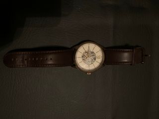 Fossil Flynn Automatic Mens Watch,  Brown Band,