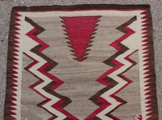 Antique Western Navajo Native American Indian Natural Colors Dazzler Rug NR 2