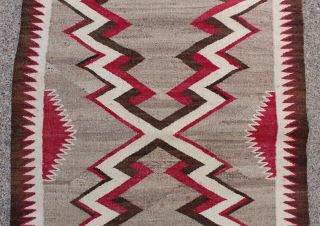Antique Western Navajo Native American Indian Natural Colors Dazzler Rug NR 3