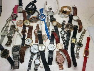 Joblot Watches 35 Mixed Designs Styles Men Women Fashion Spare And Repair 147