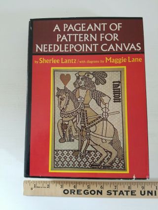 Vintage 1977 A Pageant Of Pattern For Needlepoint Canvas Needlework Reference
