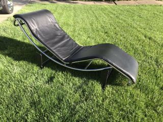 Vintage Le Corbusier Modern Chaise Lounge Adjustable Mare In Italy