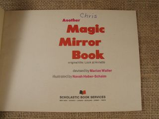 Another Magic Mirror Book by Marion Walter - includes mirror Book Vintage 2