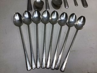 15pc Antique International Sterling - Courtship Silverware - Spoons & Serving 3