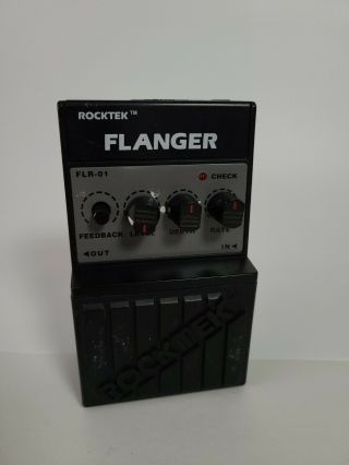 Rocktek Flanger Flr - 01 Guitar Effect Pedal Vintage 1990 