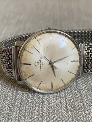 Vintage Eterna Matic 3000 Slimline Gents Automatic Wristwatch Eta 1456 U
