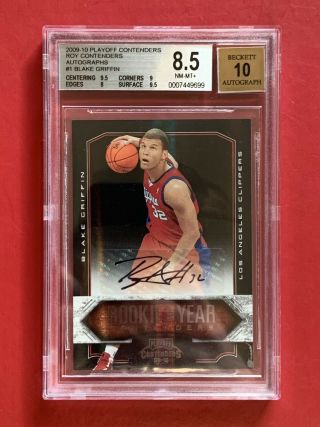 Blake Griffin 2009 - 10 Playoff Contenders Roy Contenders Autograph Card Rare