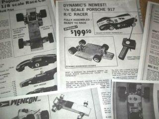 Vintage 70 ' s RC - 1/8 scale Gas Car BUYERS GUIDE Dynamic ' s 3 3