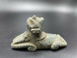 Taino Pre Columbian Gray Brown Stone Ceremonial Cemi Idol