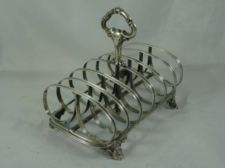Large,  Victorian Silver Toast Rack,  1858,  249gm